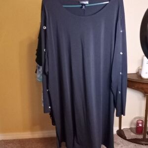 Antthony Black Long Sleeve Dress